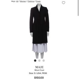 Maje Paris wool coat